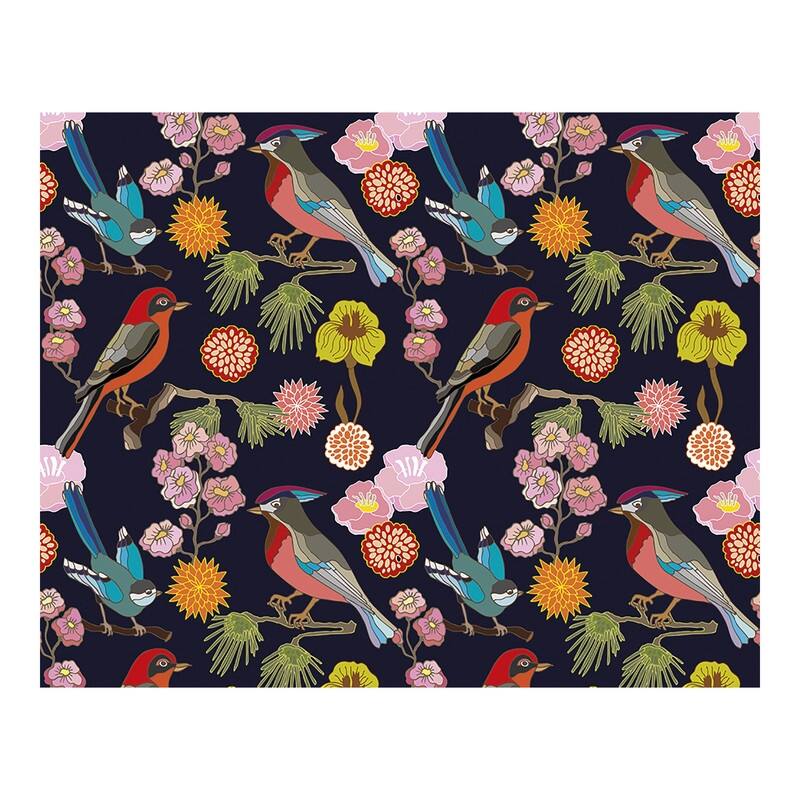 Floral Birds Wall Mural