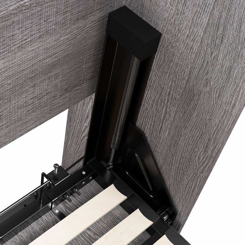 Cielo Full Murphy Bed with Floating Shelves by Bestar