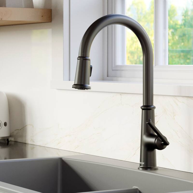 Karran Elwood One-Handle Pull Down Dual Function Sprayer Kitchen Faucet