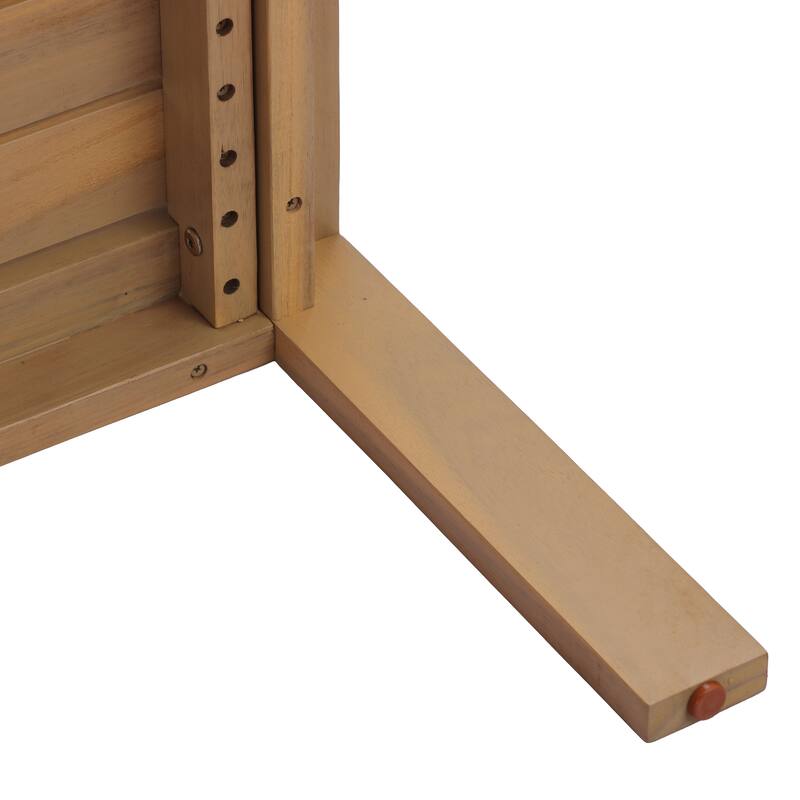 Christopher Knight Home - Outdoor Solid Acacia Wood Coffee Table with Slatted Water-Draining Tabletop for Patio & Garden