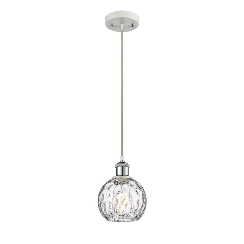Innovations Lighting Ballston Athens Water Glass 1 Light 6" Cord Hung Mini Pendant