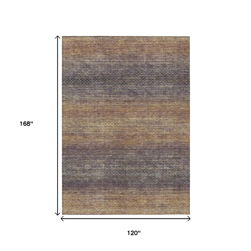 HomeRoots Geometric Transitional Rectangle Outdoor Rug
