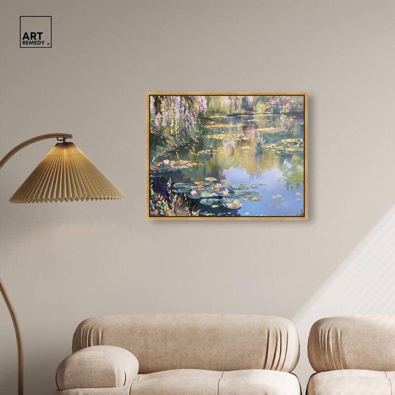 Lily Lagoon I Canvas by Art Remedy