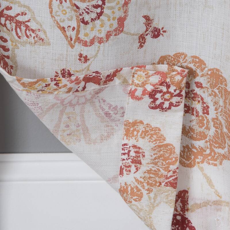 Porch & Den Summit Pointe Floral Pattern Grommet Top Panel