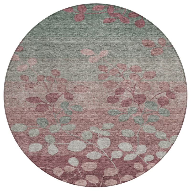 HomeRoots Floral Transitional Rectangle Outdoor Rug