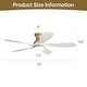 preview thumbnail 54 of 199, 42“/52"/60"/48" Noiseless Walnut Wood Ceiling Fan with Remote Control, Integrated Light Optional