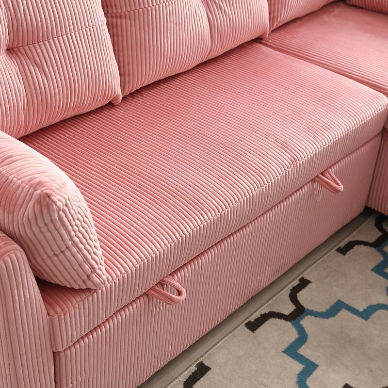 Modular Sectional Sofa L Shaped Modular Couch with Reversible Chaise