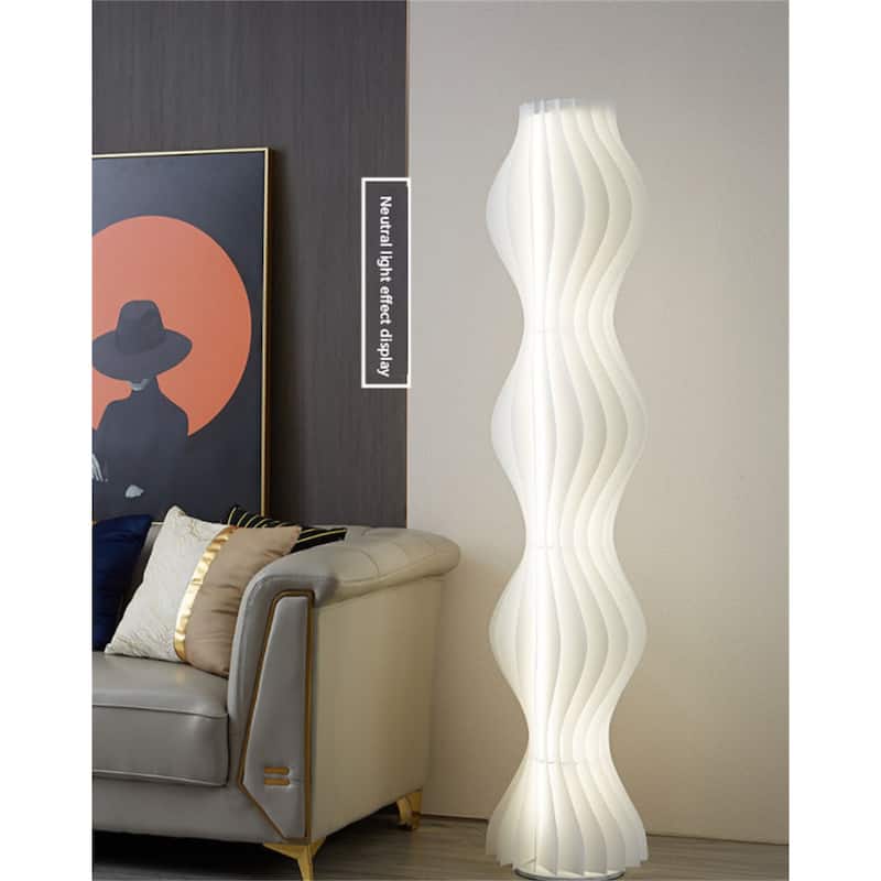 Modern 69Inch LED Column Floor Lamp with Foot Switch