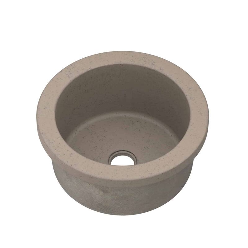 Malibu Handcrafted NativeStone Concrete Bar/ Prep Sink - 14" x 7"