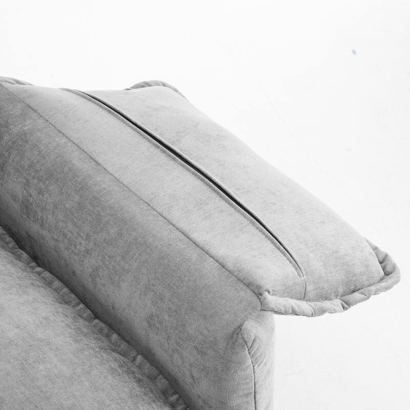 Chenille Oversized Lounge Chair with Thick Cushions and High Back Support Wide Seat