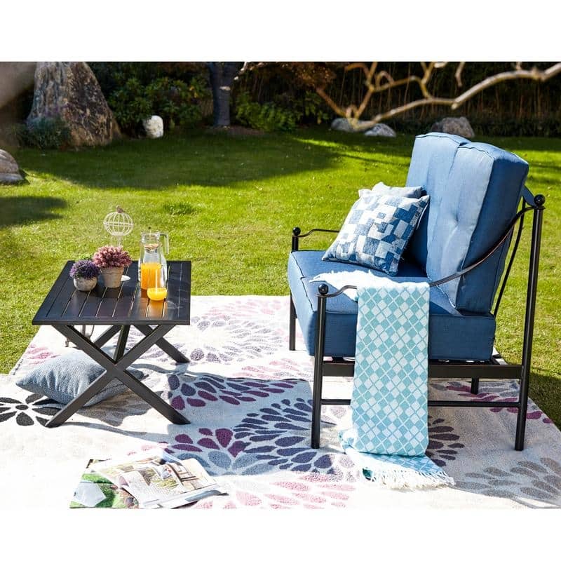 PATIO FESTIVAL 2-pc. Outdoor Cushioned Loveseat and Coffee Table Set