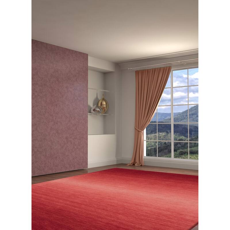 ECARPETGALLERY Hand Loomed Kashkuli Gabbeh Red Wool Rug - 5'7 x 7'10