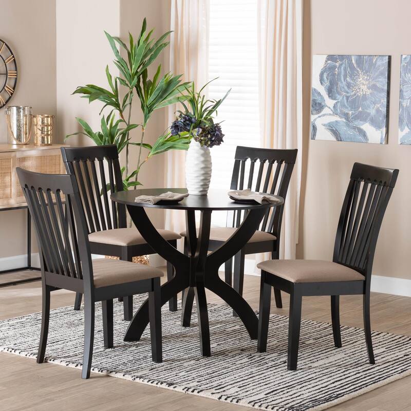 Bailey Modern and Contemporary 5-Piece Dining Set