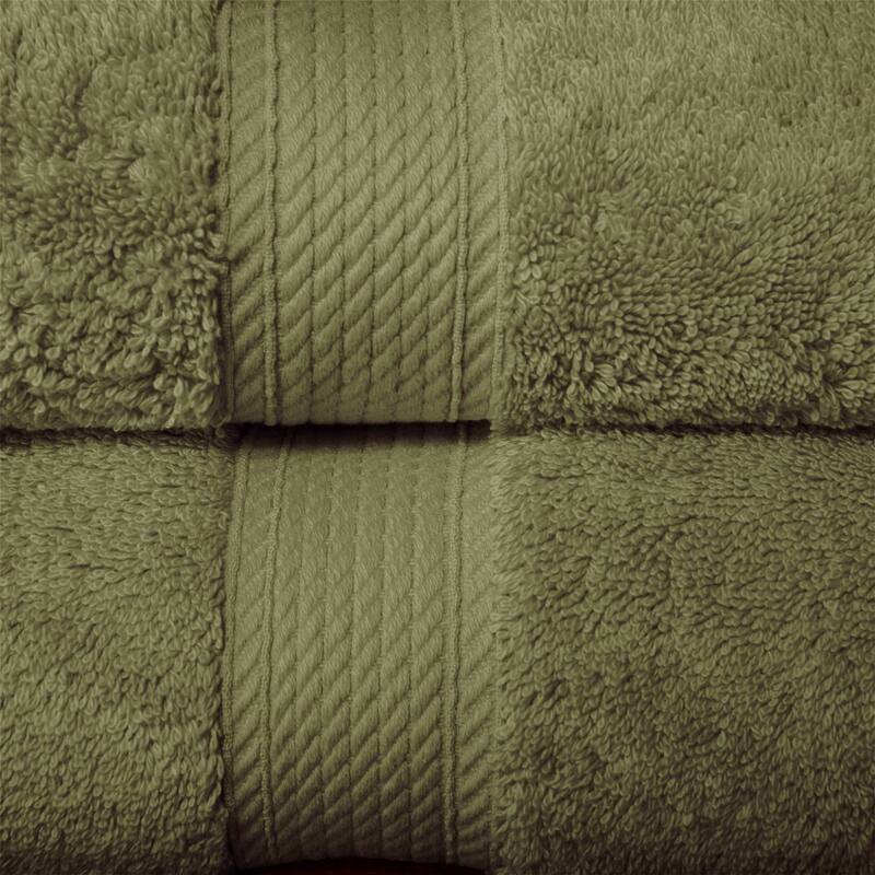 Superior Egyptian Cotton Pile Heavyweight Bath Towel Set of 2