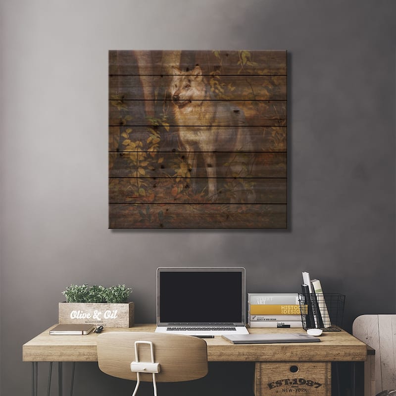 Apparition Print On Wood by Mark McKenna - Multi-Color
