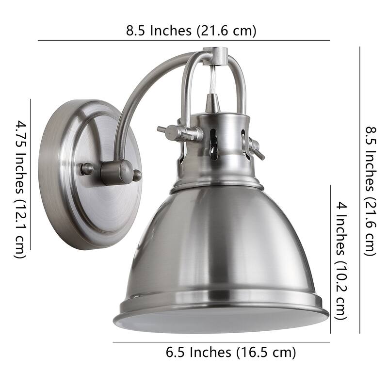 SAFAVIEH Lighting Lawson LED Bathroom Sconce - 6.5"x8.5"x8.5"