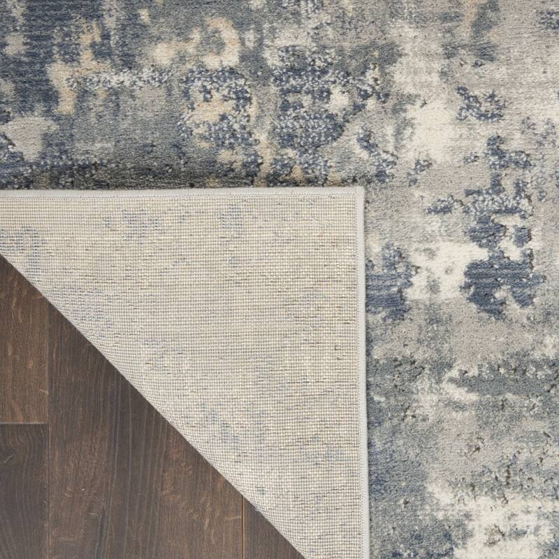 Power Loomed Abstract Modern Area Rug - 120' X '26' X '0.32
