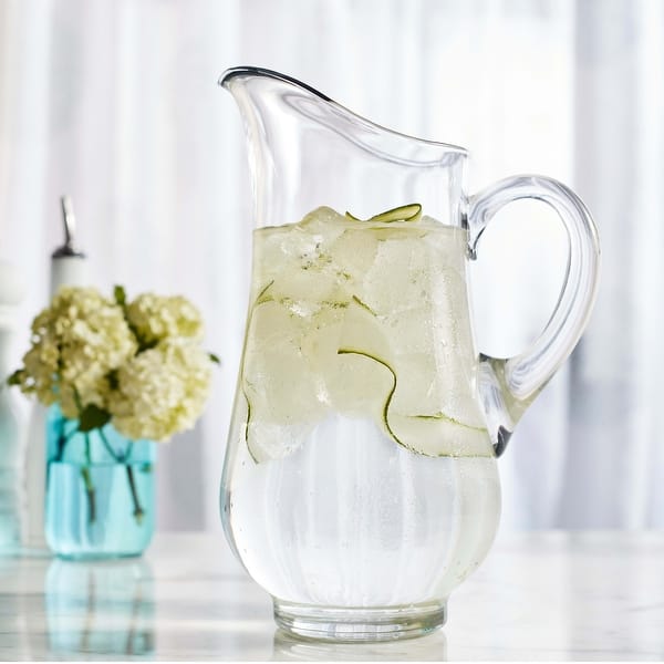  NiHome Glass Pitchers with Lids, 62oz Glass Water