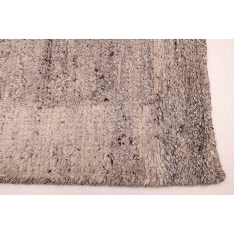 ECARPETGALLERY Hand-knotted Tangier Dark Blue Wool Rug - 5'1 x 7'11