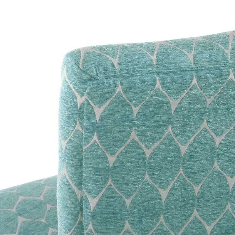 Porch & Den Valderrama Geometric Patterned Accent Chair with Pillow