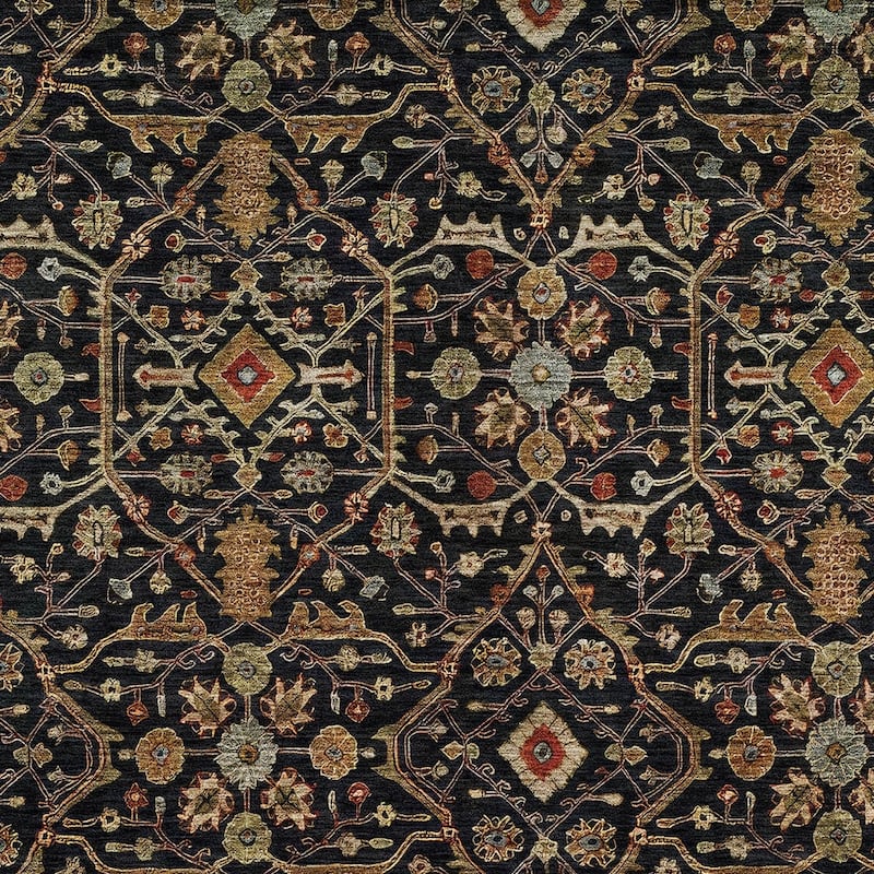 HomeRoots Floral Transitional Rectangle Outdoor Rug