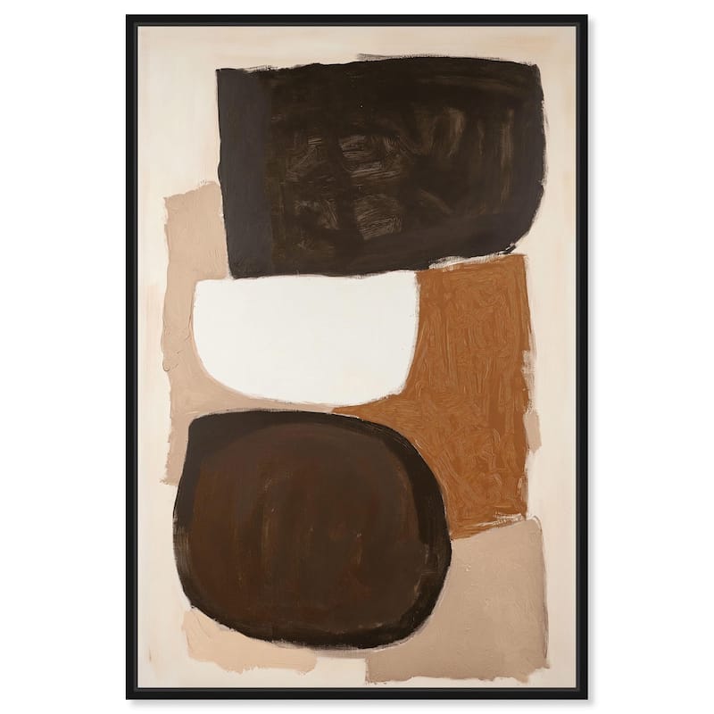 Asymmetrical Balance II Canvas by Art Remedy - Black - 20" x 30"