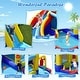 preview thumbnail 7 of 7, Gymax 7-in-1 Inflatable Water Slide Water Park Kids Bounce Castle With