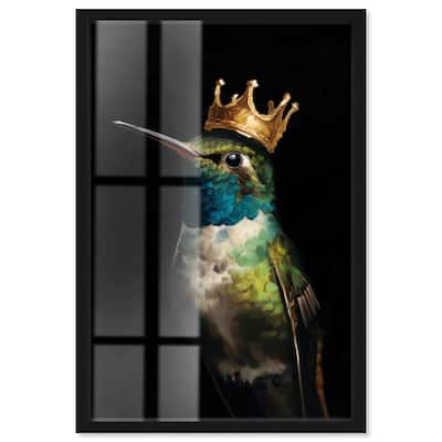 Crowned Azure Bird I Shadowbox by Art Remedy