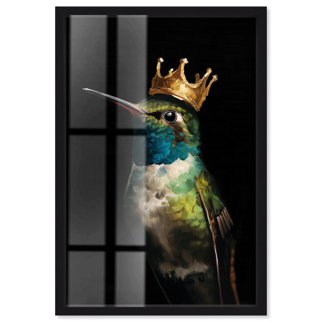Crowned Azure Bird I Shadowbox by Art Remedy