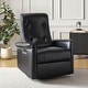 preview thumbnail 25 of 28, Valentin Modern Faux Leather Swivel Power Recliner with USB Ports by HULALA HOME