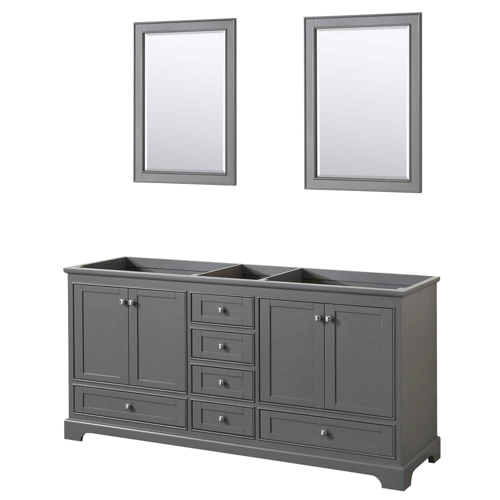 Wyndham Collection Deborah 71" Free Standing Double Wood Vanity