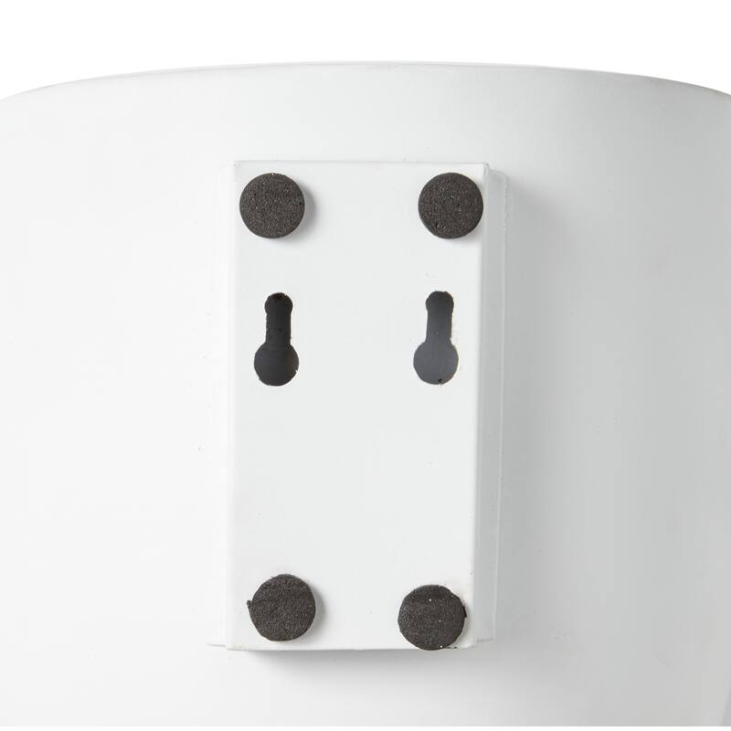 Gold, Black, Silver or White Metal Indoor Outdoor Floating Wall Planter (Set of 3) - S/3 9", 7", 6"H