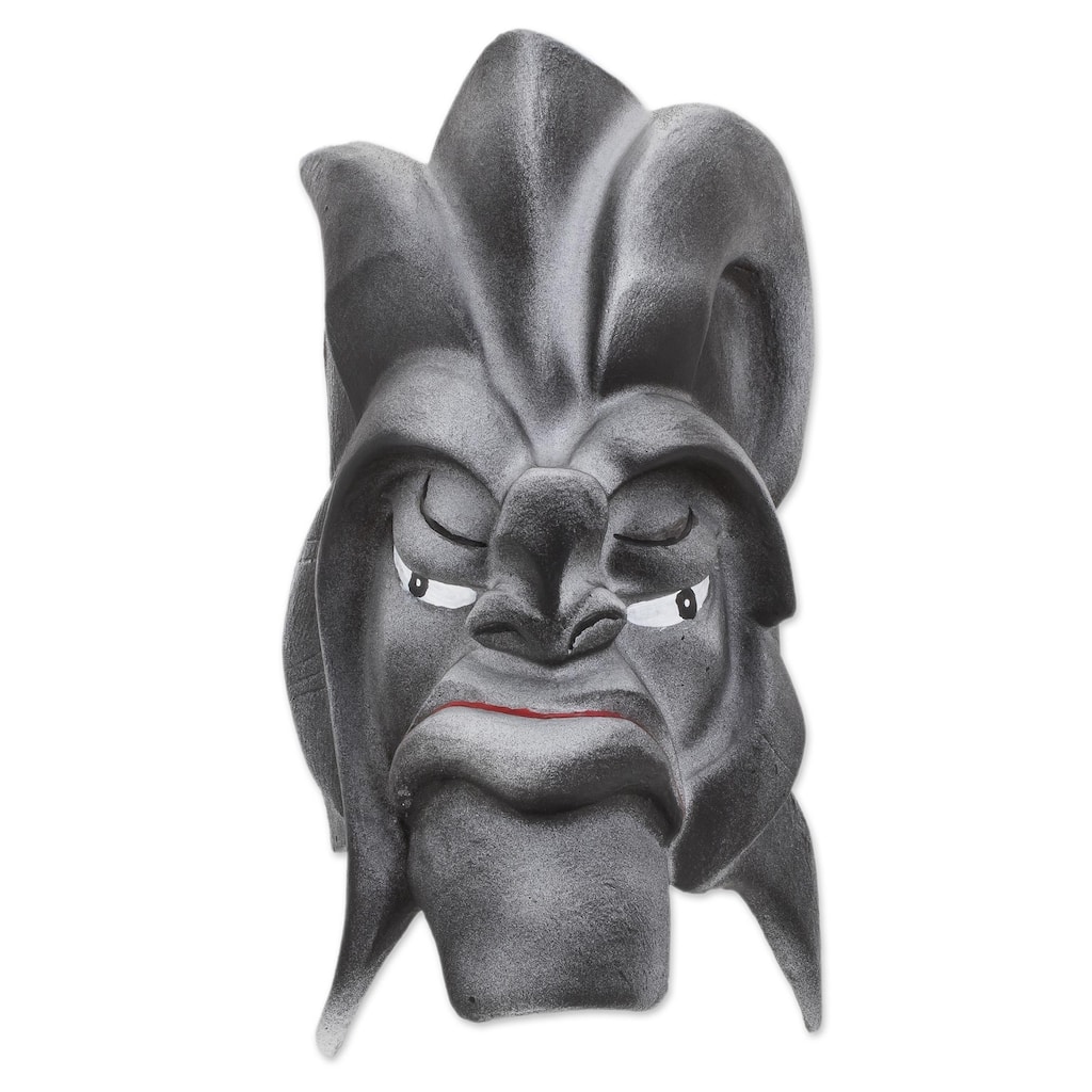 Novica Handmade Boruca Warrior Resin Mask