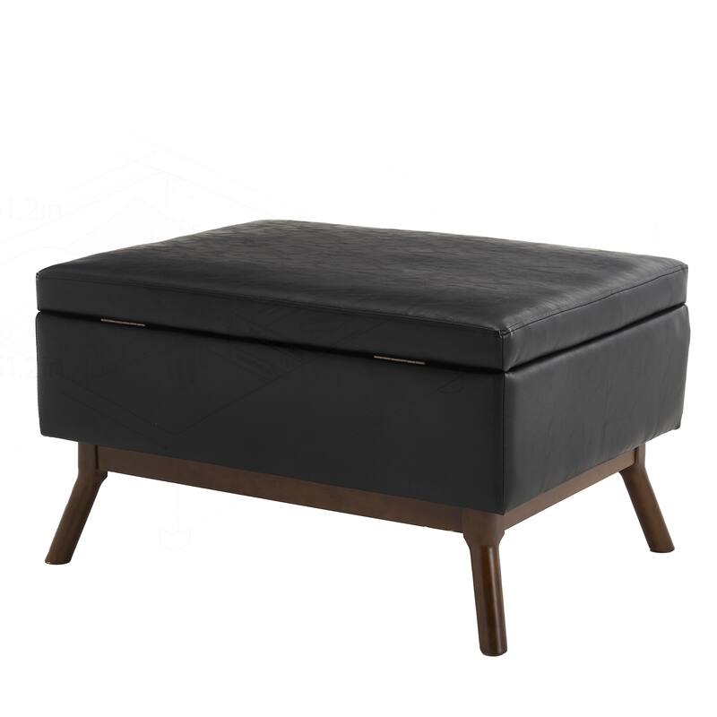 Versatile Mid-century Modern Storage Ottoman for Various Rooms