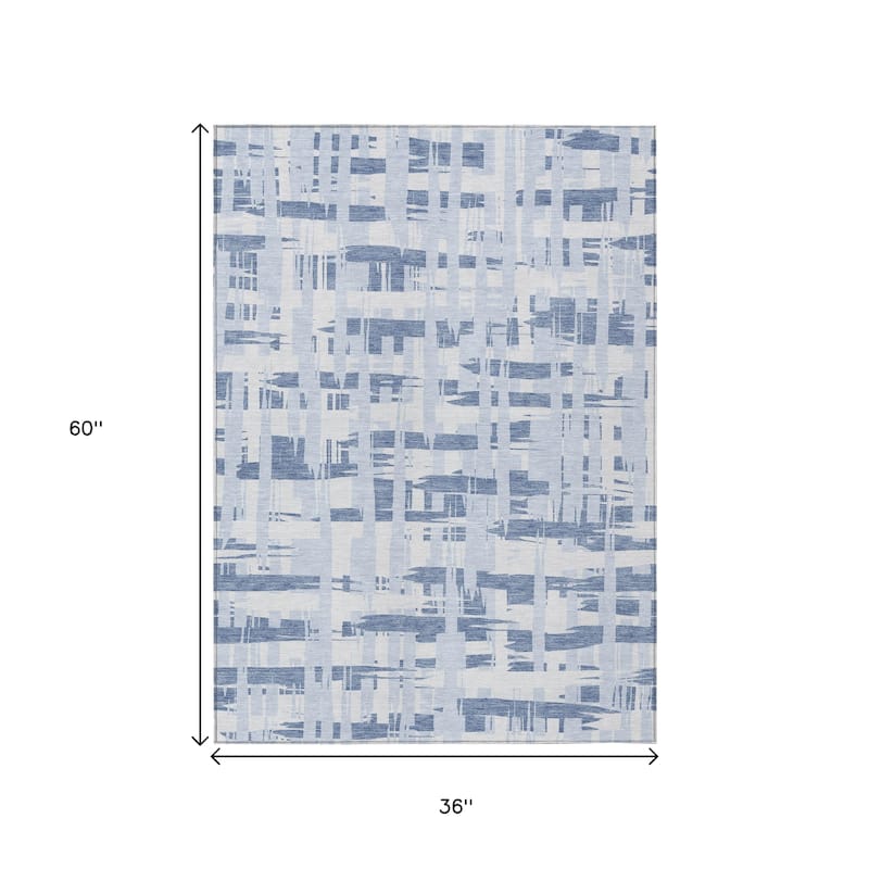 HomeRoots Striped Transitional Rectangle Outdoor Rug