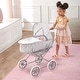 preview thumbnail 17 of 42, Badger Basket Just Like Mommy 3-in-1 Doll Pram/Carrier/Stroller Gray/White