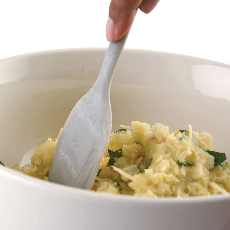 Norpro 8.25-inch Silicone Mini Spatula, Gray Marble Pattern