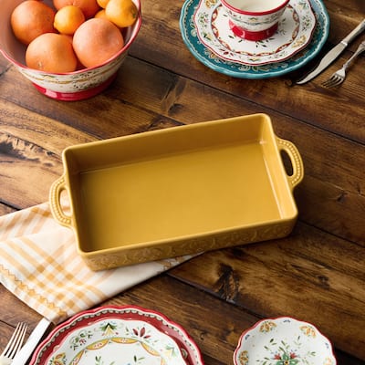 Certified International Provence Large Rectangular Baker 16" x 10.25", 150 oz.