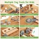 preview thumbnail 5 of 8, Gymax 2-in-1 Wooden Kids Cart & Tool Bench Play Workbench w/Realistic