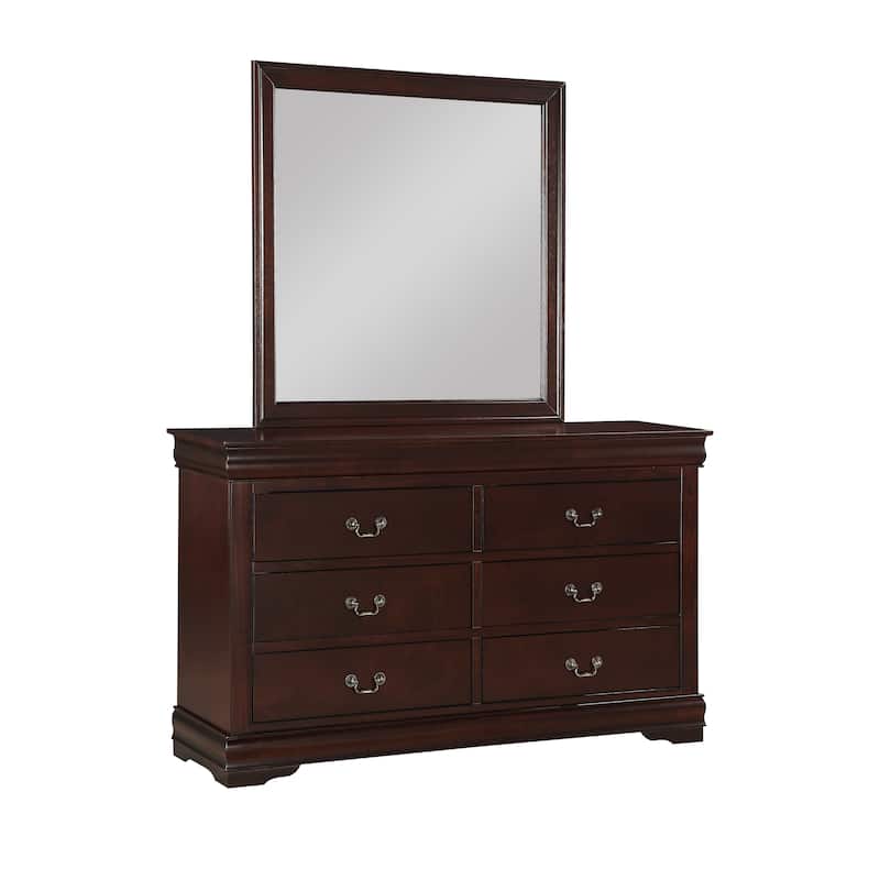 Lillie Cherry Sleigh Bed