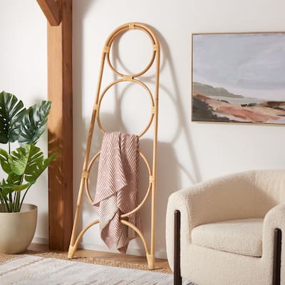 SAFAVIEH Home Kino 3 Tier Towel Hanger - 27.2"W x 1.2"D x 67"H