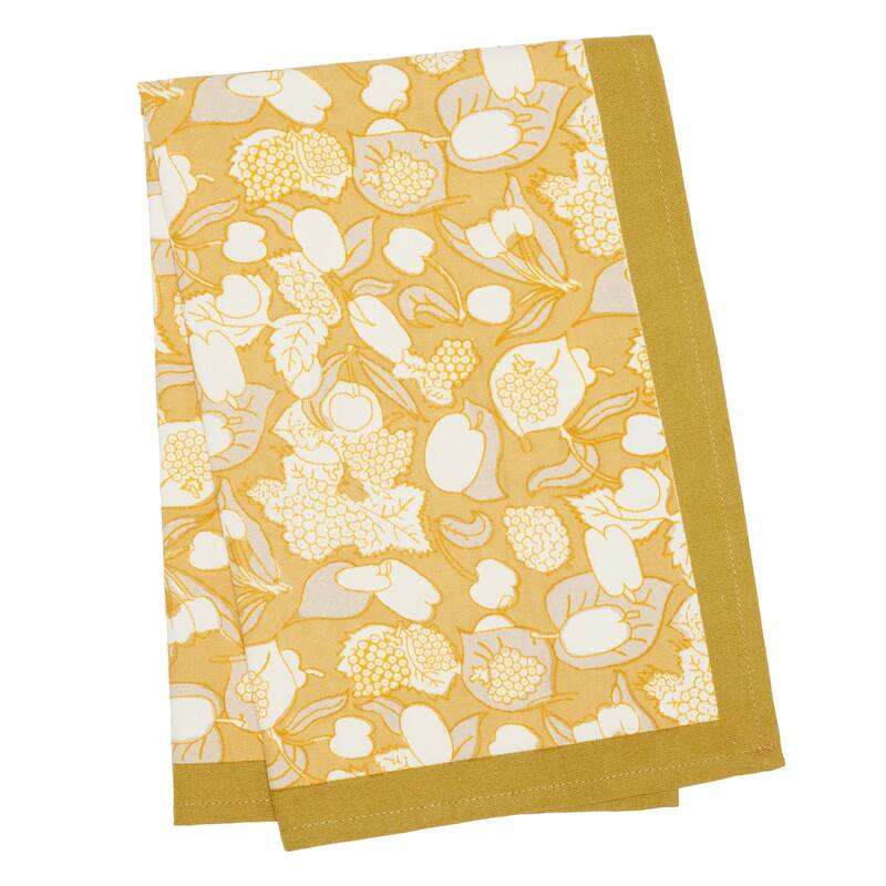 Couleur Nature Forest Harvest Tea Towels - Set of 3 - Grey/Mustard