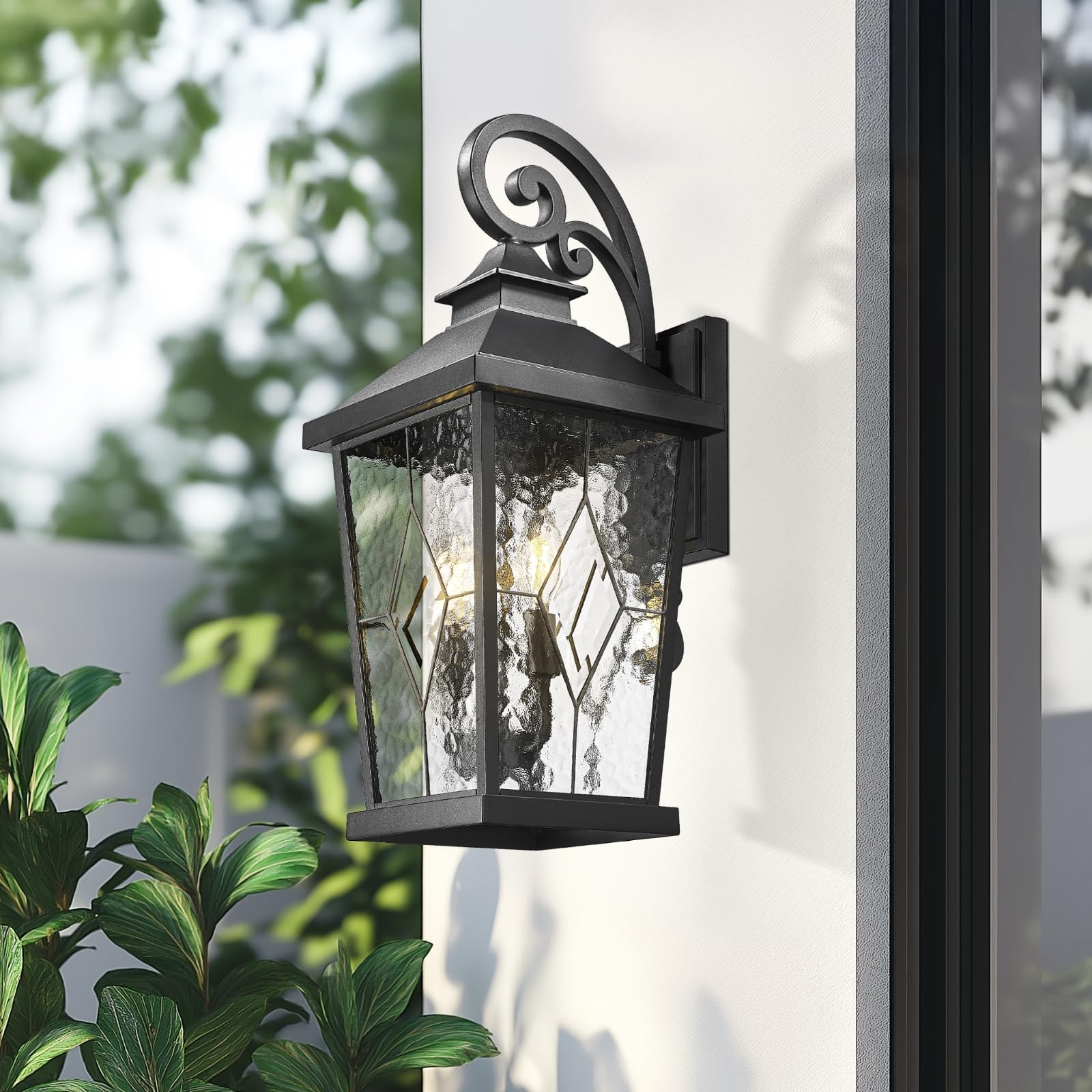 Farmhouse Outdoor Wall Lantern Exterior Carriage Light for Porch