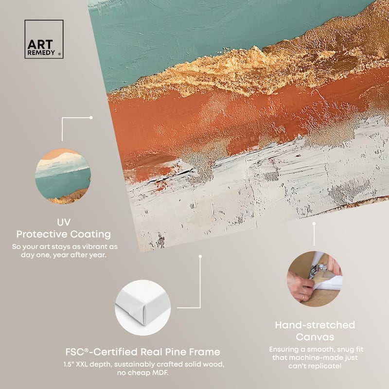 Earthy Glow I Canvas Set of 2 by Art Remedy, Gallery Wrapped