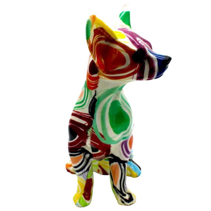 Interior Illusions Plus Sitting Swirly Circle Chihuahua - 10" tall