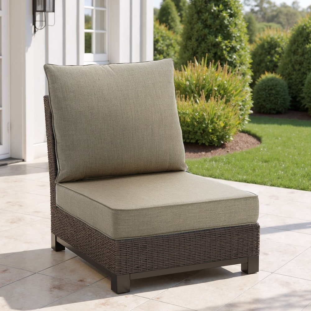 4.7" Thick Sunbrella Outdoor Cushion Set with Back and Seat Cushion