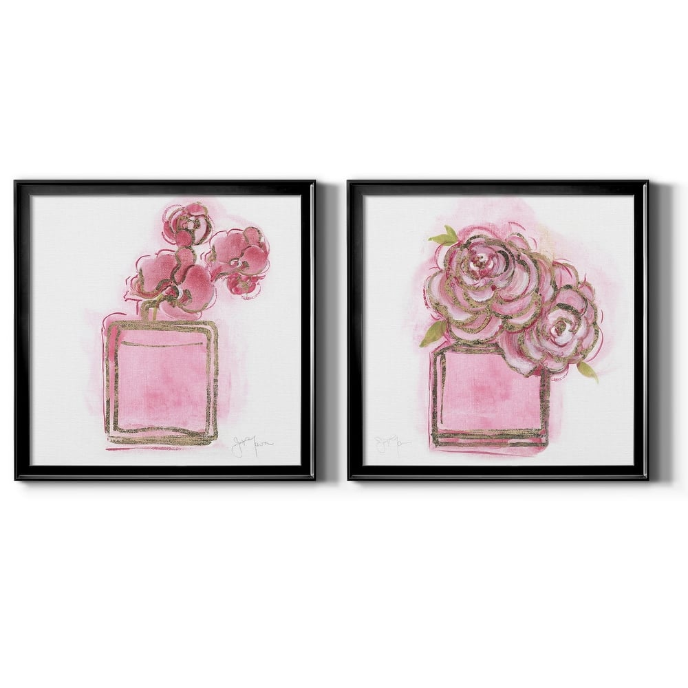 Golden Perfume I-Premium Framed Canvas - Ready to Hang - Multi-Color