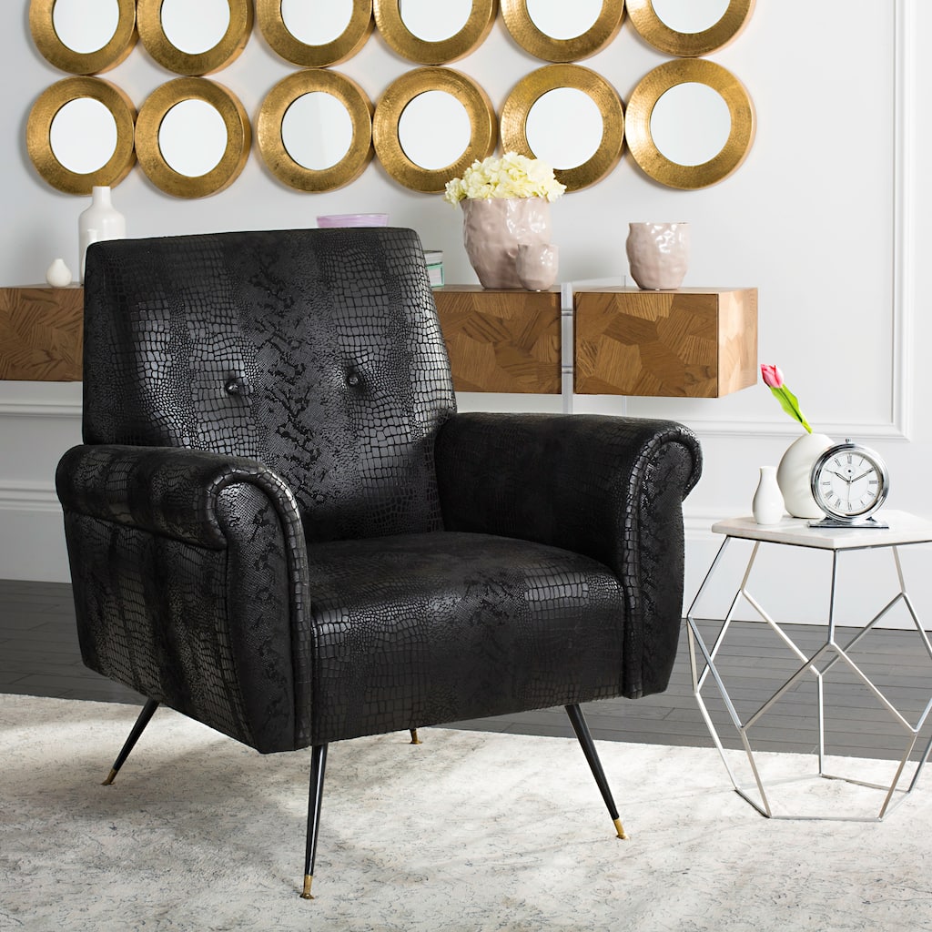 SAFAVIEH Rosann Mid-Century Modern Mira Club Chair - 32Wx29Dx37H