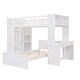 preview thumbnail 65 of 90, Modern Style Wooden Loft Bed with a Twin Size Stand-alone Bed, Shelves, Desk and Wardrobe