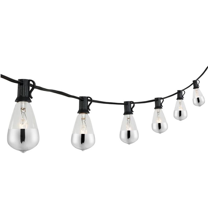 JONATHAN Y 10 ft C7 String Lights - 10-Light, Indoor/Outdoor - 10-Light